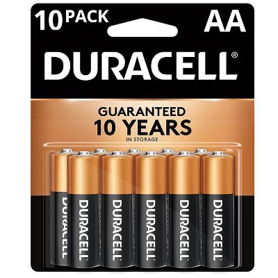 Duracell Coppertop AA Batteries - 10 Pack Alkaline Battery