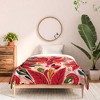 Avenie Abstract Floral Poinsettia Red Comforter + Pillow Sham(s) - Deny Designs - 3 of 3