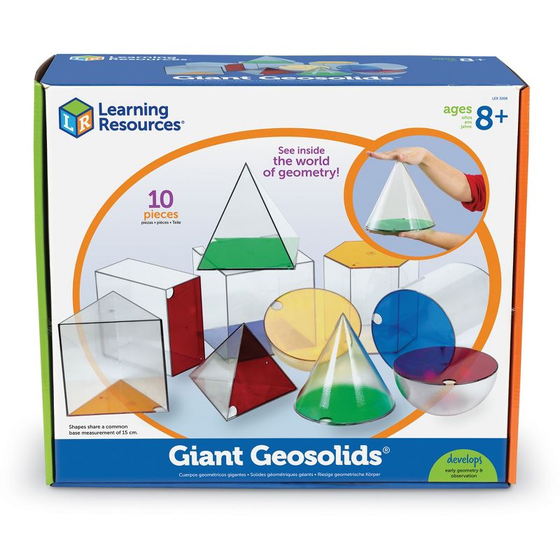 Learning Resources Giant GeoSolids, Large Plastic Shapes, 3 of 6