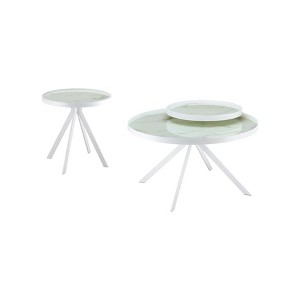 Coaster,Briggs 2-piece Round Coffee and End Table Set - 1 of 4