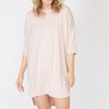Pure Fiber Women's Rayon Bamboo 3/4 Sleeve Nightshirt - 3 of 4