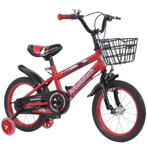 Topteng 14/16/18" Kids Bike, Child Bicycle for Boys and Girls with Auxiliary Wheels - 1 of 4