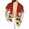 LA LEELA Men's Hawaiian Short Sleeve Button Down Shirt Mens Party Shirts Casual Vacation Summer Tropical Island Shirts for Men Funny - 2 of 4