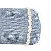 8" x 20" Waki Blue Bolster Filled Decorative Indoor/Outdoor Accent Throw Pillow - 3 of 4