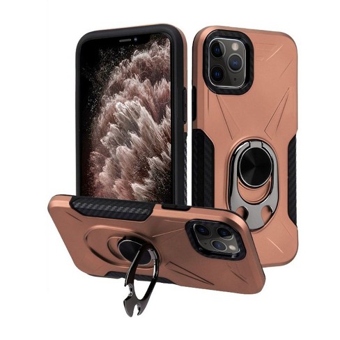 For Apple Iphone 11 Pro Max Rose Gold Hard Hybrid Case Target