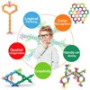 Etokfoks 600 pcs Building Blocks Set Interlocking Plastic Educational Toys for Kids Ages 3 and Up Promotes Fine Motor Sensory Skills - 4 of 4