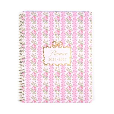LoveShackFancy x Target - Yoobi Blooming Heirloom Monthly and Weekly Student Planner 8.5"x 11" Strawberry Macaroon