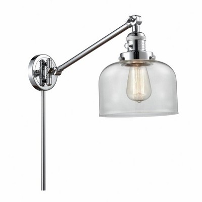 Bell - 1 Light Swing Arm Wall Sconce In Industrial Style-25 Inches Tall and 8 Inches Wide