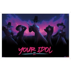 Trends International Netflix KPop Demon Hunters (2025) - Saja Boys Demon Dance Framed Wall Poster Prints - 1 of 4