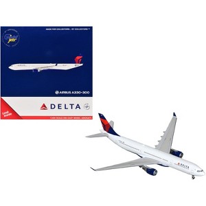 Airbus A330-300 Commercial Aircraft "Delta Air Lines" (N829NW) White with Blue and Red Tail 1/400 Diecast Model by GeminiJets - 1 of 3