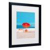 Trademark Fine Art - Roberto Ruoli Red Summer Matted Framed Art - 3 of 4