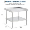 Grill Stand Table Stainless Steel NSF Certified 400 Lbs Capacity with Adjustable Legs - 2 of 4