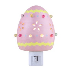 Mr. Cottontail LED Illuminated Ceramic Easter Egg Nighlight - 1 of 4