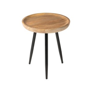 MH London Dilan 18" Solid Wood and Metal Tripin Legs with Round Top - 1 of 4