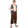 HalloweenCostumes.com Lord of the Rings Adult Samwise Outfit Mens, Multicolored Medieval Adventurer Halloween Costume - 3 of 4