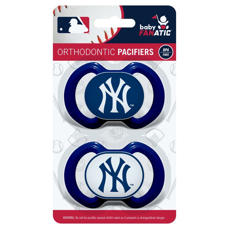 BabyFanatic Officially Licensed Pacifier 2-Pack - MLB New York Yankees, 3 of 6