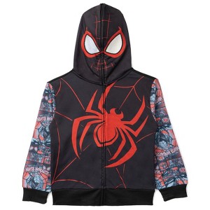 Marvel Spider-Man Avengers Fleece Zip Up Cosplay Hoodie Little Kid to Big Kid - 1 of 3