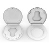 Elongated Toilet Seat with Toddler Seat Built In, Slow Close  Lid, Potty Training Seat for Kids and Adults, Safe PP Material - 2 of 4