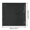 Elerevyo Women's Solid Satin Scarves Small Square Neck Scarf Neckerchief 19.7"x19.7" - 3 of 4