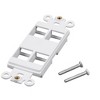 Monoprice Dcor Insert for Keystone 4 Hole - White  for Home Office  Install - 2 of 2