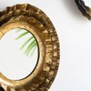 FURNIinspire Decorative Wall Mirrors Round Flower Design Mirror for Living Room or Office, Gold, 2.2"*16.3"*2.6" - 2 of 4