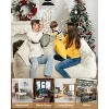 Lazy Sofa Double Bean Bag Sleepable Comfy Floor Loveseat, Giant Beanbag Lounger for Bedroom Balcony Dormitory Game Room - 4 of 4