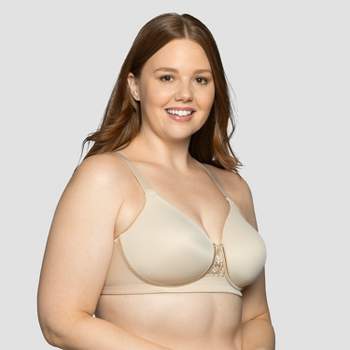 Leading Lady The Lora - Back Smoothing Lace Front-closure Bra In Whisper  Nude, Size: 38c : Target
