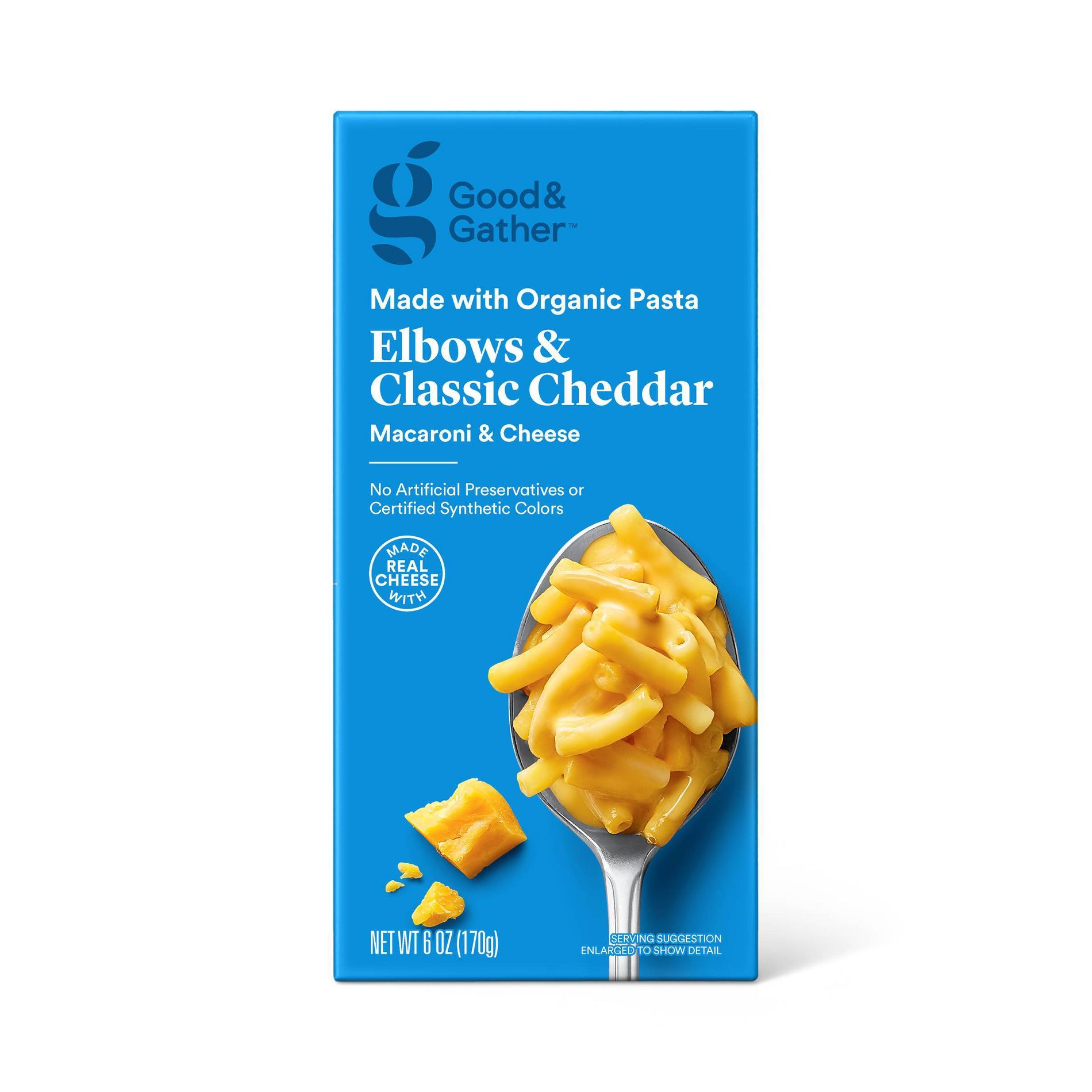 Organic Elbows and Classic Cheddar Macaroni and Cheese - 6oz - Good & Gather™
