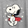 Women's - Peanuts - Snoopy Vampire Stars Glow In The Dark Short Sleeve Graphic T-Shirt - 2 of 4