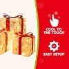 Joyfy 3Packs Christmas Gift Box Lights, Transparent Present Boxes Yard Light Decorations with 60 LEDs for Christmas Eve Night Indoor Outdoor Decor - 2 of 4
