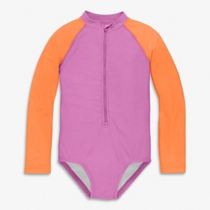 Primary Kids Long Sleeve One-Piece Baseball Rash Guard - 1 of 1