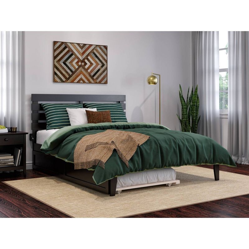 Queen Oxford Bed with Twin XL Trundle Espresso - AFI, 3 of 10