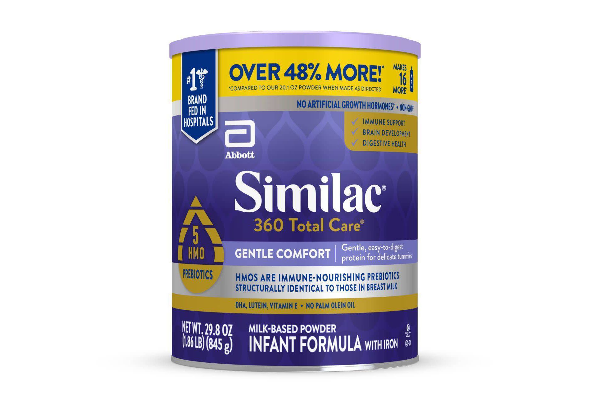 Similac 360 Total Care Gentle Comfort Powder Infant Formula - 29.8oz