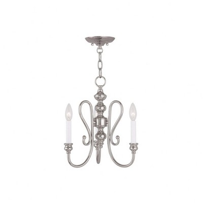 Livex Lighting Caldwell 3 - Light Chandelier in  Antique Brass