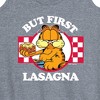 Women's - Garfield - But First Lasagna Graphic Racerback Tank - 2 of 4