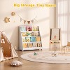 INFURNIC Decorative Bookshelf 4-Tier Kids Bookshelf, Book Display Shelves, Toy Storage Organizer For Kids Rooms, Playroom, White, 31.5"*11.81"*34.65" - 2 of 4