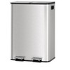 COZONY Dual Compartment Stainless Steel Trash Can, 2x7.9/10.6Gal Step Recycling Bin with Soft-Close Lid - 2 of 4
