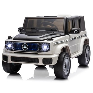 Baby Car, Licensed Mercedes-Benz EQG Electric Car 12V Battery Powered w/Parent Remote Control - 1 of 4