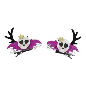 Unique Bargains Fashion Duckbill Clip House Halloween Hair Clip 1 Pair - 1 of 4