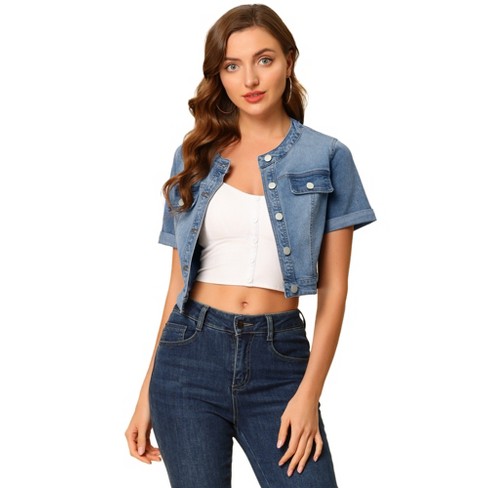 Short denim jackets for hotsell womens online