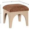 Meridian Furniture,Lawson Chenille Fabric Upholstered Ottoman - 4 of 4