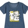 - Pokémon - Pikachu Panel Comic Manga Graphic Short Sleeve Fleece Dress - 2 of 4