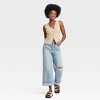 Women's High-Rise Cropped Vintage Wide Leg Jeans - Universal Thread™ - 3 of 3