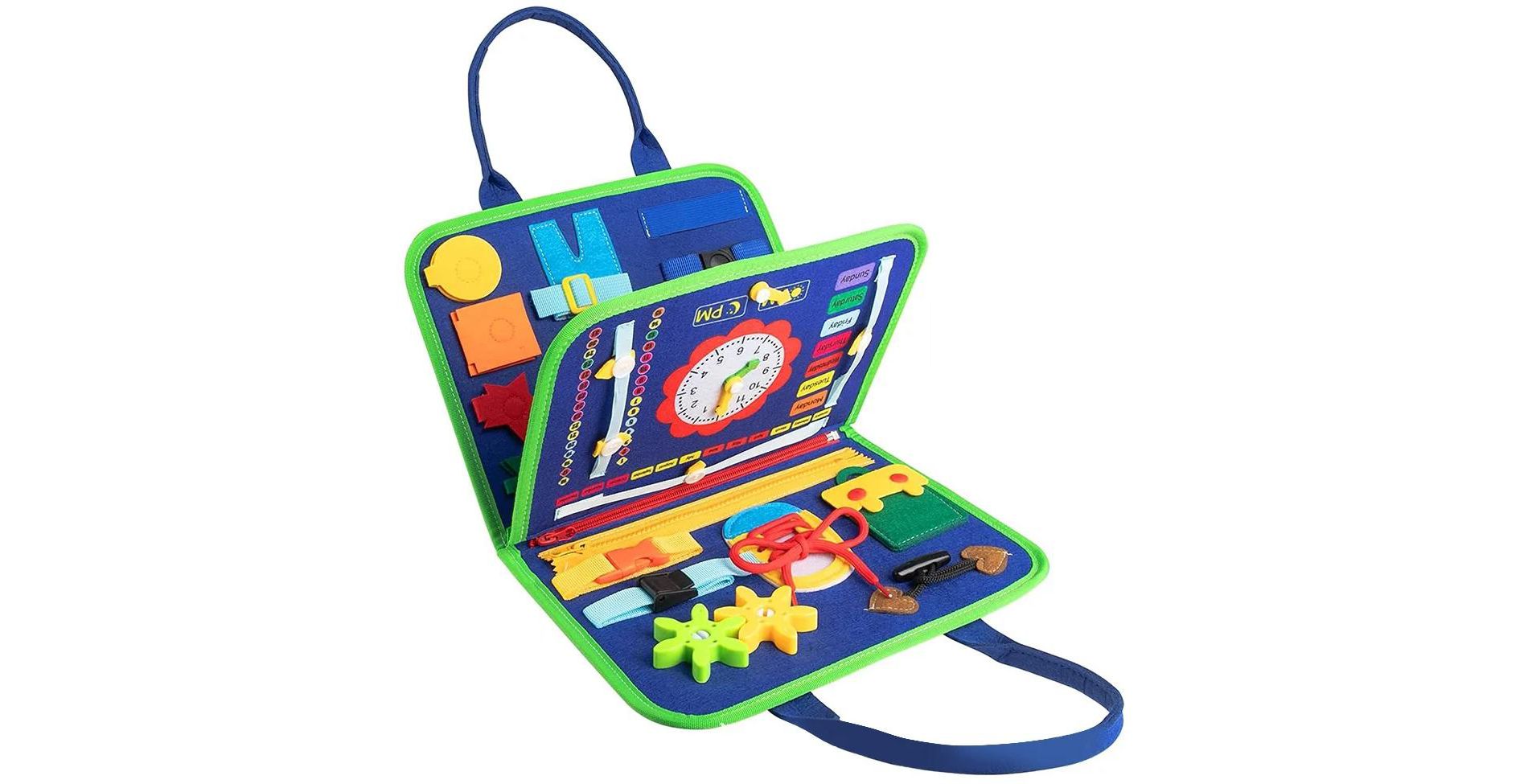 MOVSSOU Busy Board Book Montessori Toys for Toddler