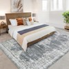 Washable Vintage Printed Rug Non Slip Low Pile Rug Soft Throw Floor Cover Foldable Indoor Carpet for Living Room Bedroom Playroom Nursery - 3 of 4