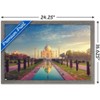 Trends International Wonders of the World - Taj Mahal Framed Wall Poster Prints - 3 of 4