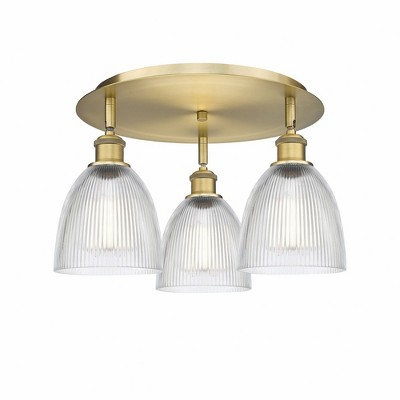Castile - 3 Light Flush Mount In Industrial Style-9.5 Inches Tall and 17.75 Inches Wide