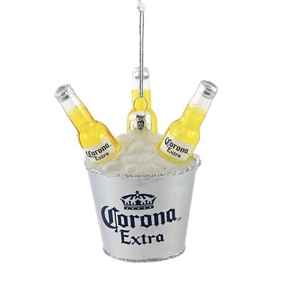 Holiday Ornament 3.5" Corona® Bucket Christmas Beer  -  Tree Ornaments