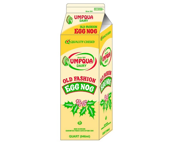 Umpqua Dairy Old Fashion Egg Nog - 1qt