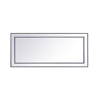 Elegant Lighting Iris beaded mirror 72 x 32 inch in blue